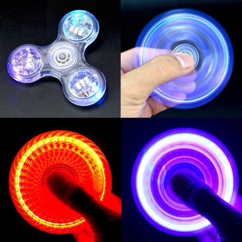 New LED Light Fidget Spinner,Rainbow Fidget Toy L..